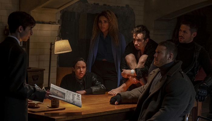 escena de la serie de netflix the umbrella academy