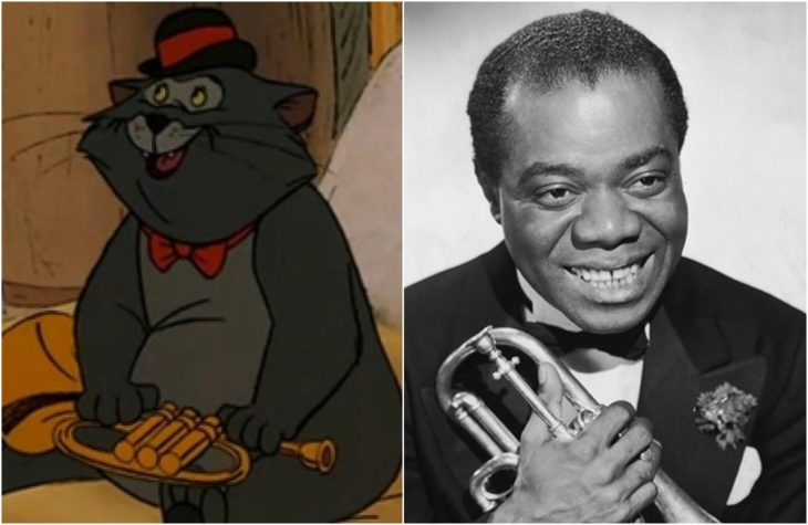 El Gato Jazz, de la película Los aristogatos, Inspirado en el músico Louis Armstrong