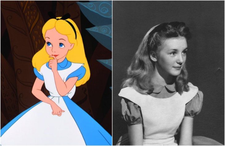 Alicia de la película de Disney Alicia en el país de las maravillas Inspirada en la actriz Kathryn Beaumont