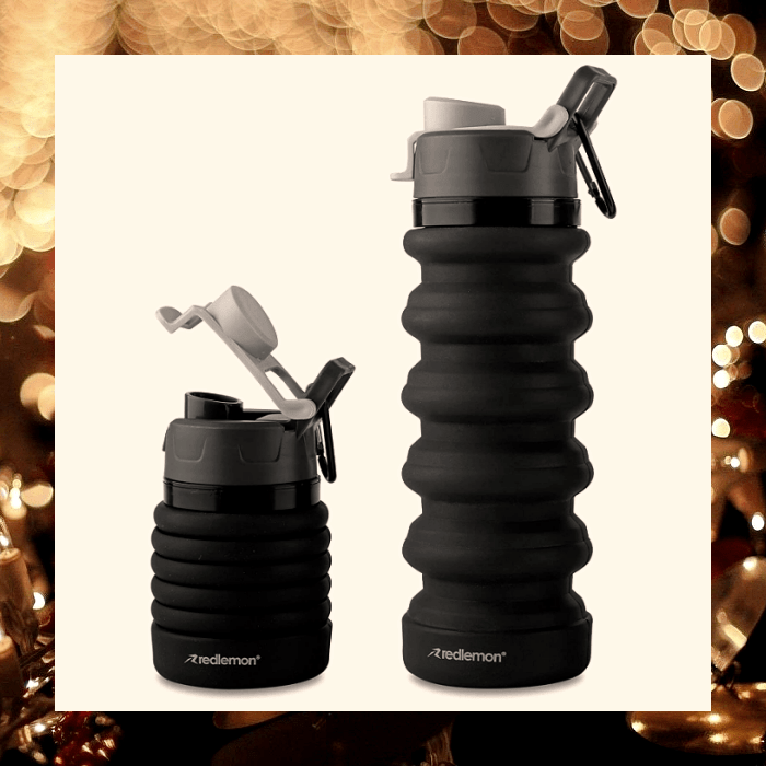 termo negro flexible para bebidas calientes y frías