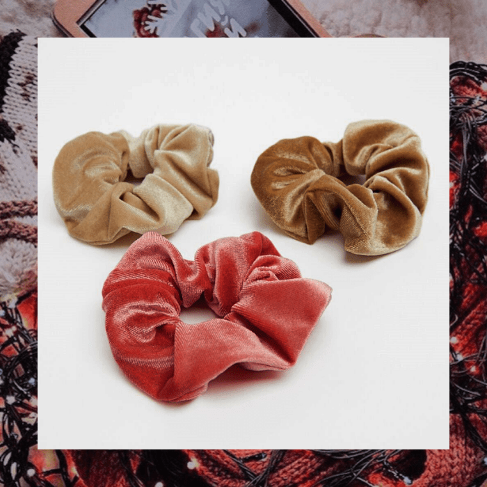 set de scrunchies suaves de bershka