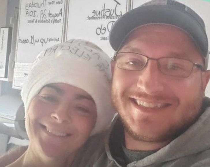 Camre y Steve Curto tomándose una selfie