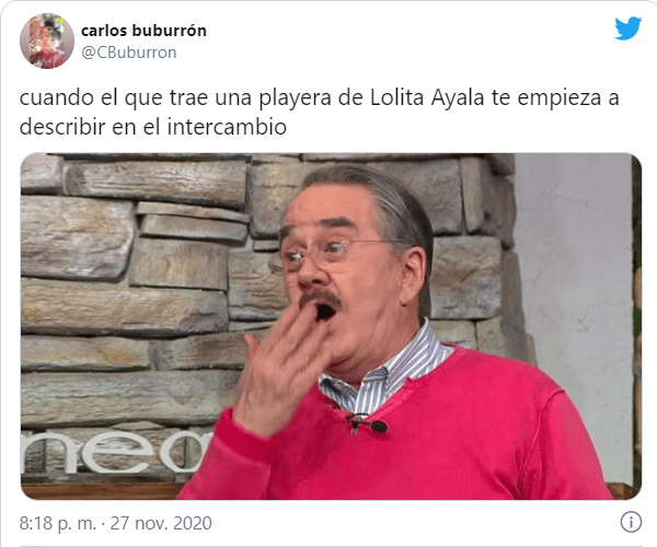 Tuits playeras de lolita ayala