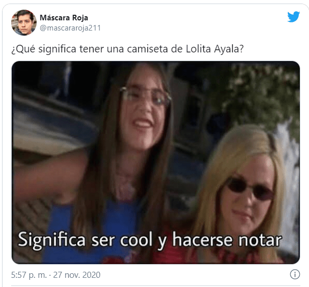 Tuits playeras de lolita ayala