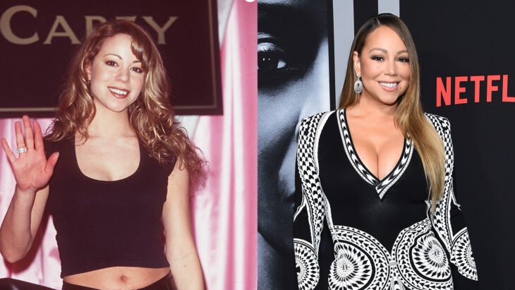 Comparación de Mariah Carey en 1995 vs actualmente