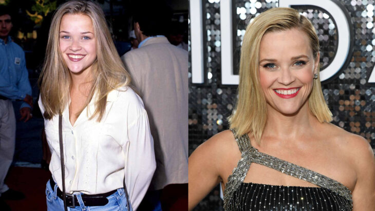 Comparación de Reese Witherspoon en 1995 vs actualmente