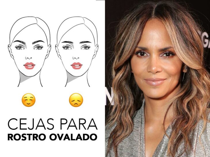 Halle Berry sonriendo y mostrando sus cejas; Guía rápida para resaltar tus cejas según la forma de tu rostro