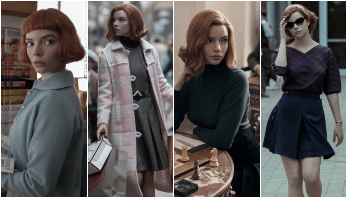 vestuario en gambito de dama, the queen's gambit