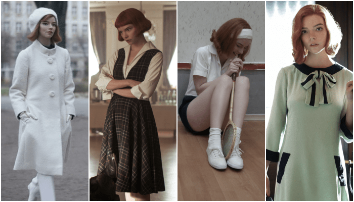 vestuario en gambito de dama, the queen's gambit