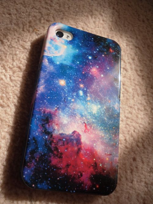 Carátula para iPhone con efecto de galaxia