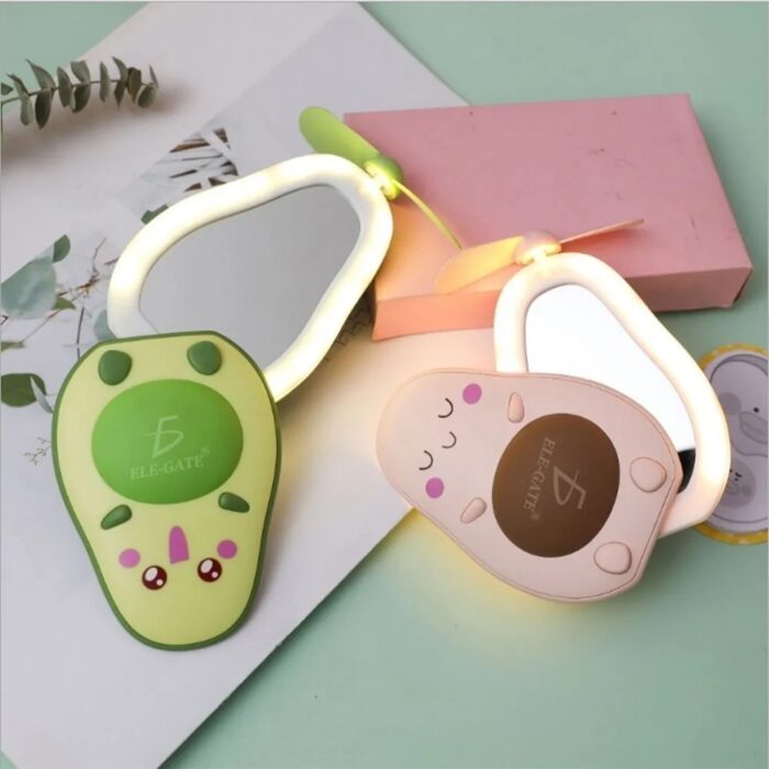 Espejos en forma de aguacate con luz LED; Artículos para las chicas que aman el aguacate 
