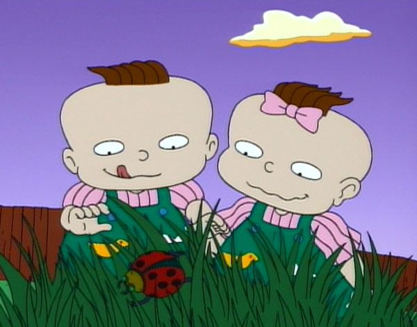 Philly y Lilly de Rugrats buscando una catarina