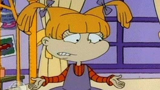 Escena de Rugrats en la que se encoge de hombros