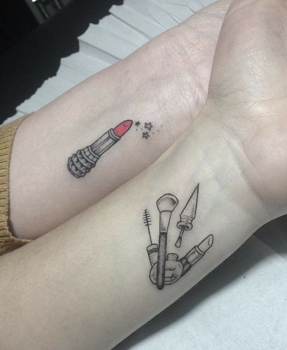 Tatuajes para las amantes del maquillaje