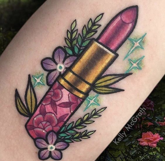 Tatuajes para las amantes del maquillaje