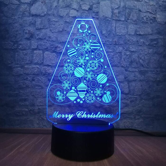 Decoración de árbol de navidad con luces