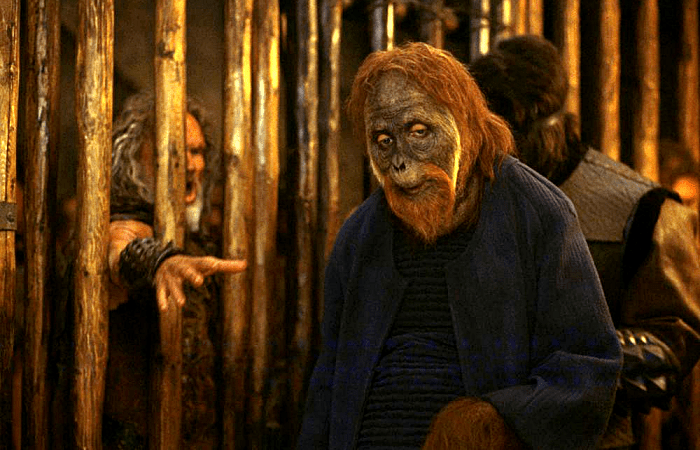 escena de la película planet of the apes