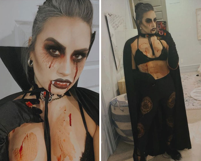 Demi Lovato disfrazada de vampiro