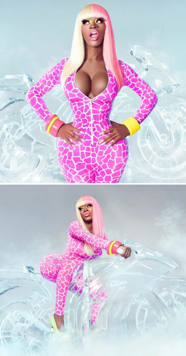 Lil Nas X disfrazado como Nicki Minaj