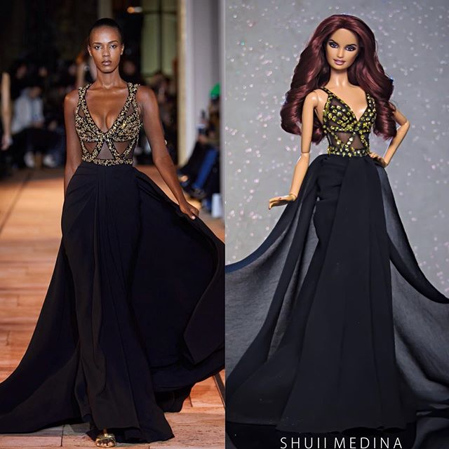 Creaciones de alta moda para Barbies por Shuiimedina
