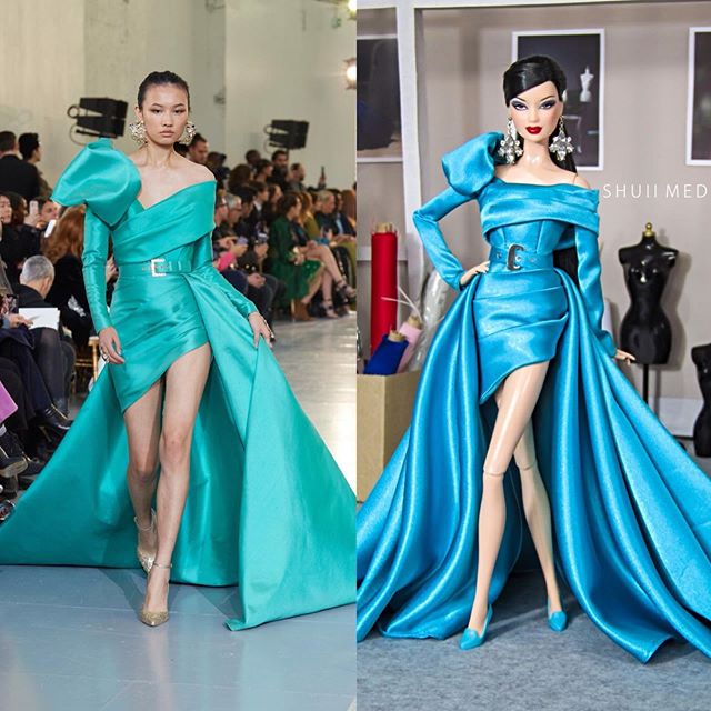 Creaciones de alta moda para Barbies por Shuiimedina