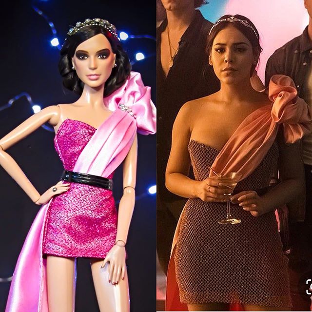 Barbie con vestido de Lucrecia élite