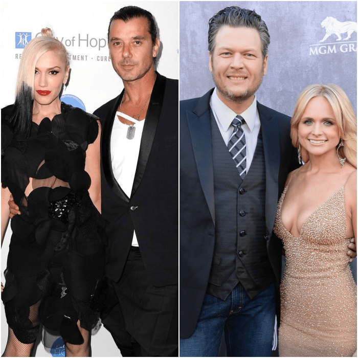 gwen stefani, gavin rossdale, blake shelton y miranda lambert