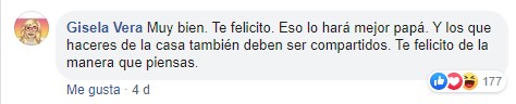 Comentario en Facebook sobre niño que pidió una muñeca de regalo 