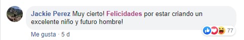 Comentario en Facebook sobre niño que pidió una muñeca de regalo 