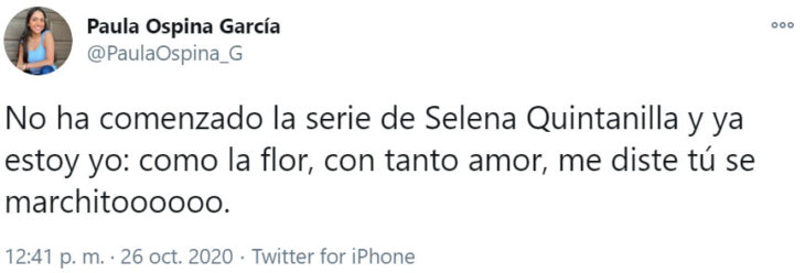 Reacción de Twitter ante el tráiler oficial de 'Selena: la serie'