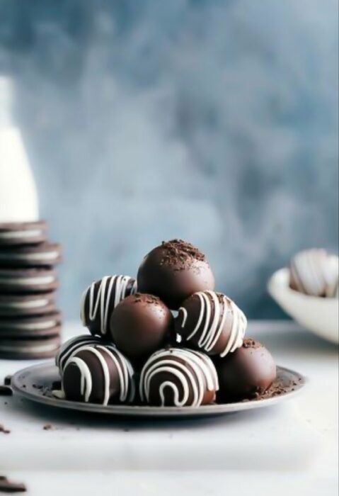 Trufas de chocolate oreo
