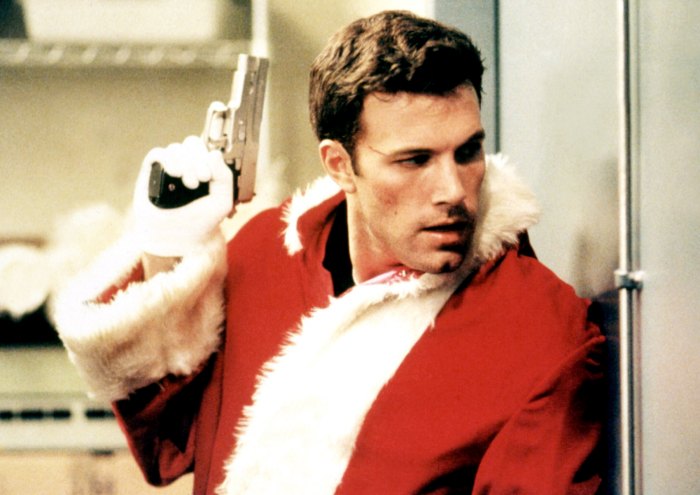 Ben Affleck vestido de santa claus