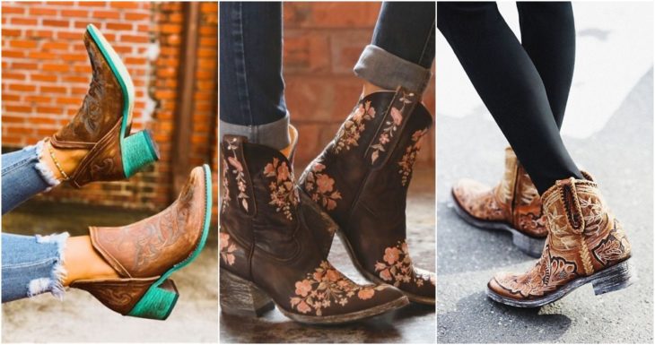 Botas vaqueras con bordados