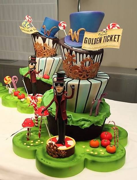 Pastel de Willy Wonka