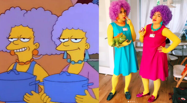 Chicas disfrazadas como Selma y Patty