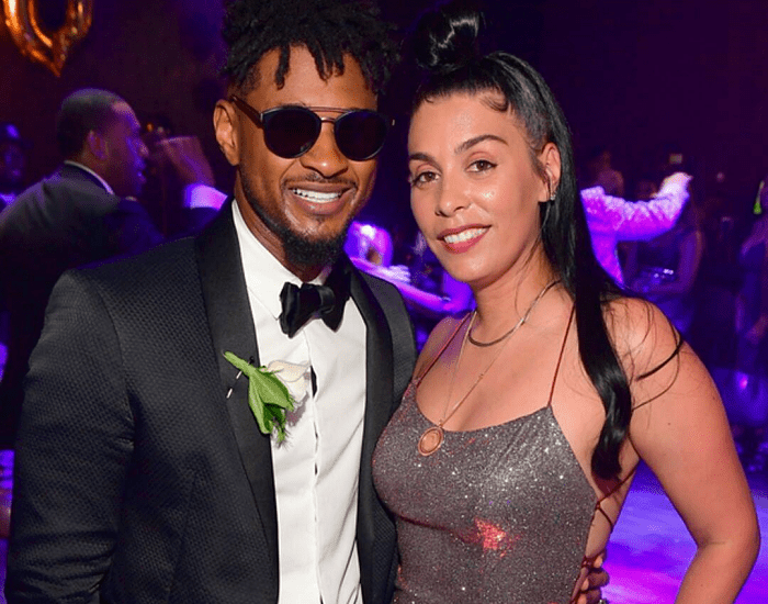 Usher y Jenn Goicoechea