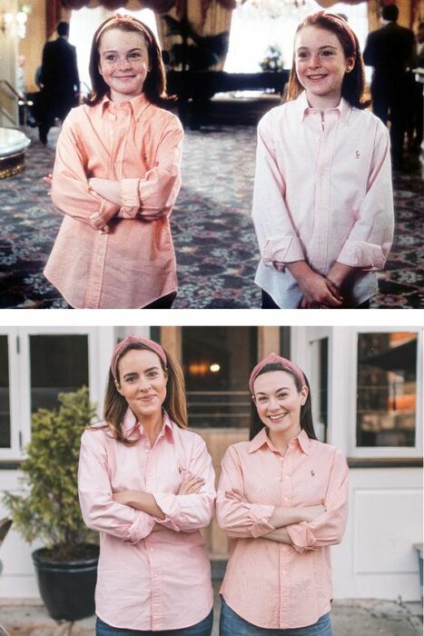 Disfraz inspirado en la película Juego de Gemelas con Lindsay Lohan