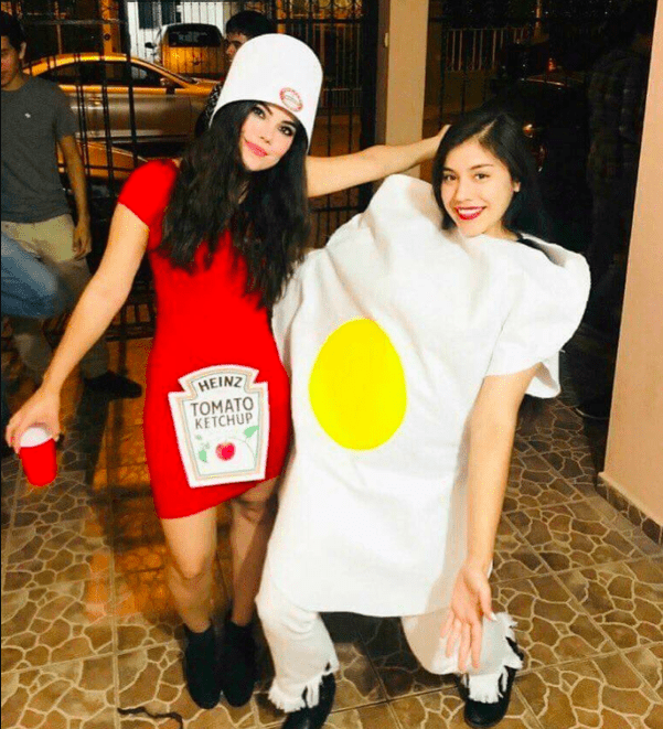 Disfreces de huevo y catsup
