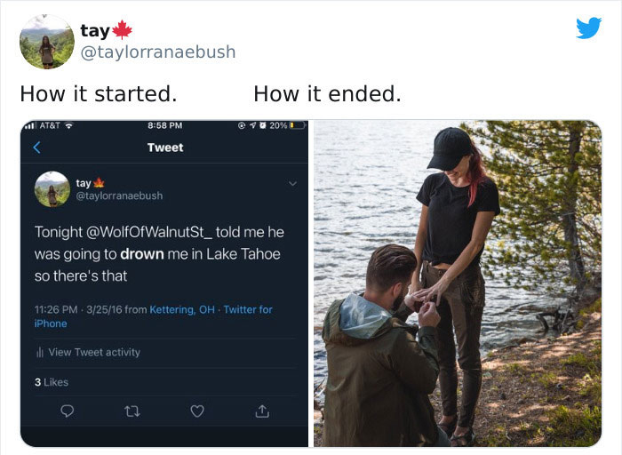 Parejas comparten en twitter su antes y después de iniciar su relación 