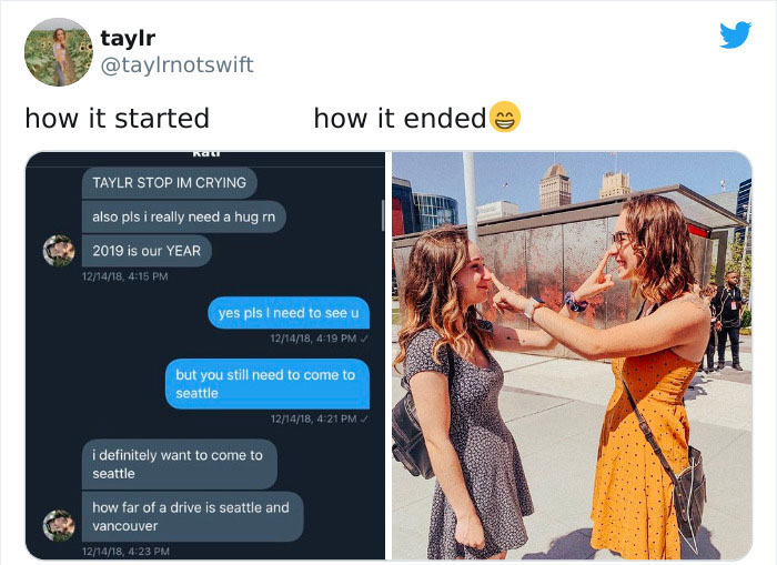 Parejas comparten en twitter su antes y después de iniciar su relación 