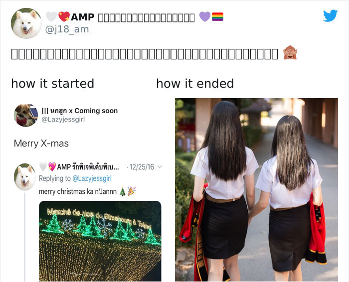 Parejas comparten en twitter su antes y después de iniciar su relación 