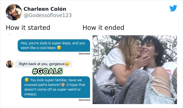 Parejas comparten en twitter su antes y después de iniciar su relación 