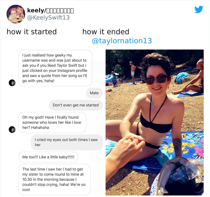Parejas comparten en twitter su antes y después de iniciar su relación 