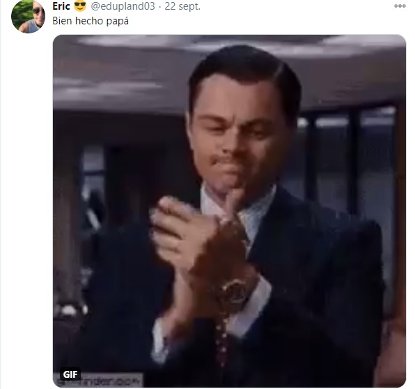 Comentario en Twitter sobre un padre que se vistió de Bella para jugar con su hija