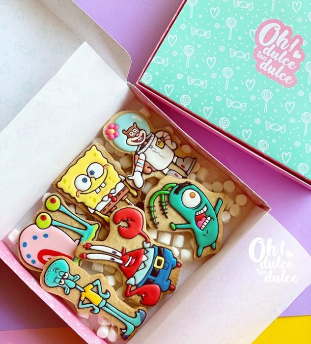 Galleta creada por Amaranta Leal V.  inspirada en Bob Esponja