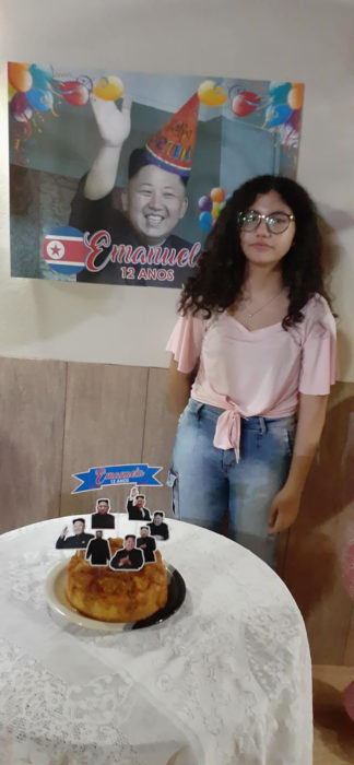 Broma fiesta sorpresa de Kim jong