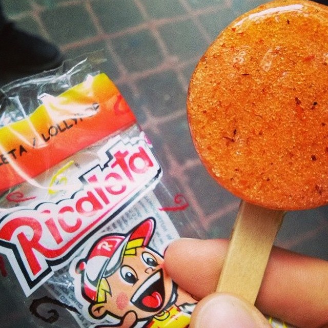 Paleta Ricaleta fuera de su empaque