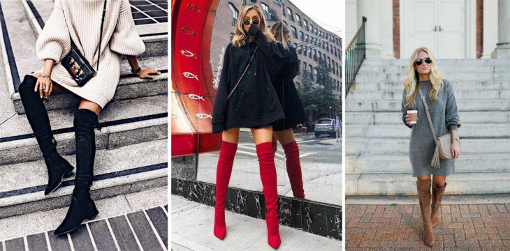 Diferentes modelos de botas altas