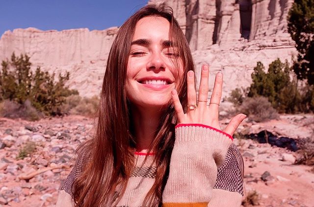 Lily Collins se compromete