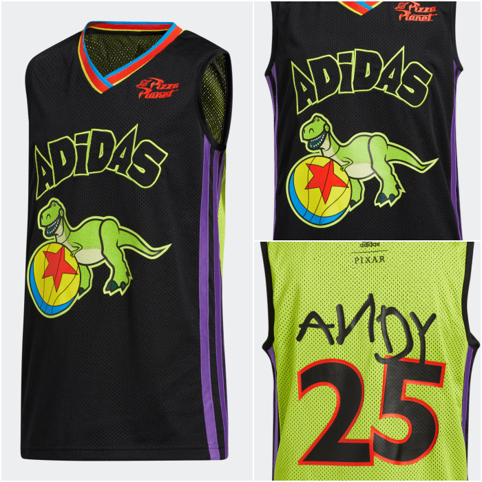 playera basketball adidas colección toy story 2020